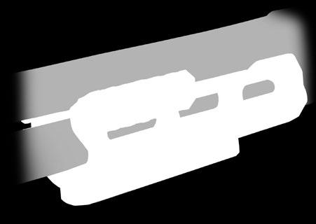 24 threaded inserts allows for multiple rail placements in order to