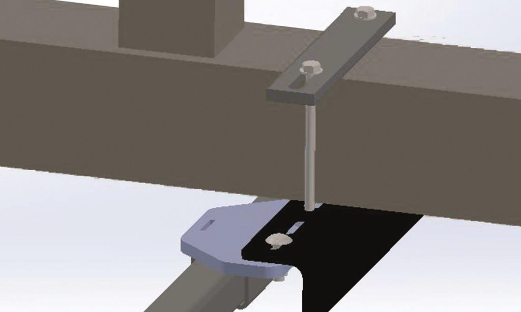 III. INSTALL CENTER SECTION SQUARE TUBE UPGRADE Figure 6 Step Place top plate ()