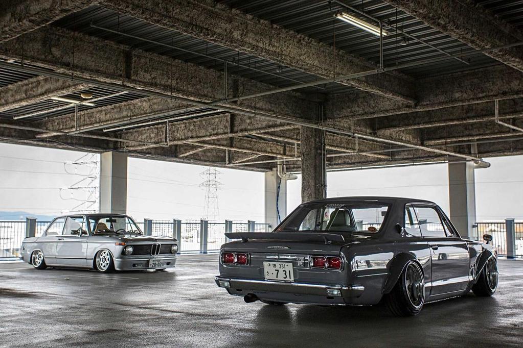 Low and Slow - Slammed 02 and Nissan Skyline Credit Sam Du of Super Street The Hakosuka Skyline and BMW 2002 are two collector cars we really can't get enough of here at Super