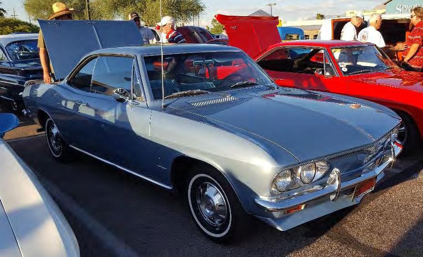 Corvairs from the Tucson Corvair Association made a good showing