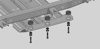 22. Bounce the rear of the vehicle to settle the suspension. 23. Reattach the rear track bar to the passenger s side frame mount with the original hardware.