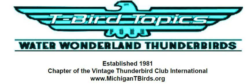 www.michigantbirds.org July, 2017 Volume 37 Issue 7 UPCOMING EVENT WWTC Annual Picnic July 16 th at 2:00pm Hines Park (Merriman Hallow) Other Events 2017 Rolling Sculpture car Show.