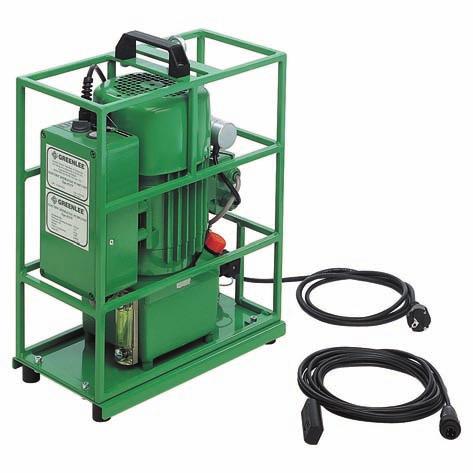 For the operation of hydraulic cutting, crimping and punching tools Electro hydraulic drive unit Compact design For the operation of hydraulic cutting, crimping and punching tools High-pressure hose,