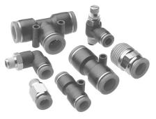 Pneufit composite and Pneufit M fittings Ø 1/8... 1/2 O/D tube Norgren Pneufit fittings are ready to use, offering fast assembly with no need for tools providing optimum flow.