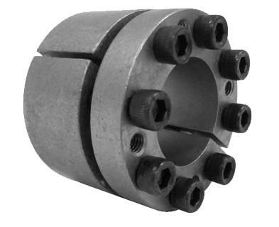 CAL5A (Self-Centering) Consists of one inside and one outside cone ring, which are joined by a set of screws. It is suitable for high torques and is self-centering.