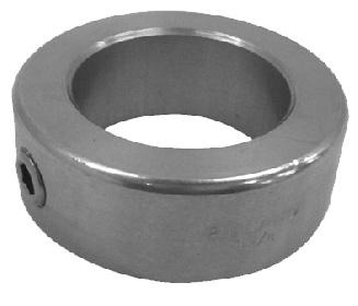 One Piece Solid (Set Screw Type) Inch Set screw collars are most effective when used on a shaft made of a material that is softer than the set screw.