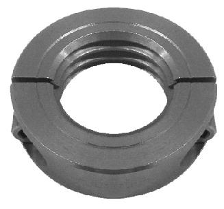 Threaded Two Piece Split (Clamp Type) Inch Clamp style collars with threaded bores are also available.