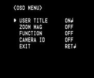 This function is useful for outdoor surveillance. Select [STABILIZER] option and set to ON or OFF. Note: If you set the [STABILIZER] to ON, the Digital zoom is set to [x1.1] automatically.