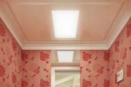 on the ceiling perimeter (NATURAL,