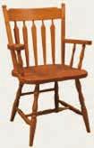 Arrowback Side Chair 37 H x 21 W x 21 D, Cherry, & Maple 18A Colonial