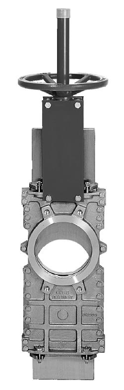 L50 THROUGH CONDUIT KNIFE GATE VALVE The L50 model knife gate is a bi-directional wafer valve designed for media with high consistency.