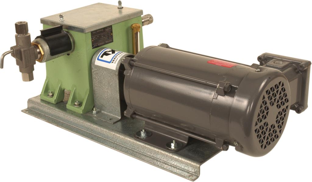 TEXSTEAM Pumps series4300 ELECTRIC DRIVEN INJECTION PUMP DESCRIPTION The series 4300 chemical injectors are electric motor driven, positive displacement pumps utilizing an integral worm gear drive