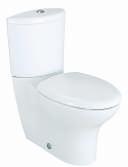 Escale two-piece toilet with Quiet-Close toilet seat and cover in White 680 x 395 x 830 mm S-trap 100-220mm P-trap 185 mm K-3588T-0 Cimarron two-piece toilet with Quiet-Close seat and cover in White