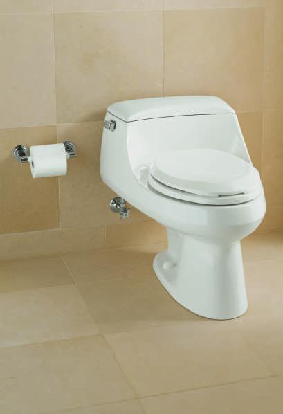 One-Piece Toilets KOHLER one-piece toilets integrate tank and bowl into a seamless, space saving design that is easy to clean.