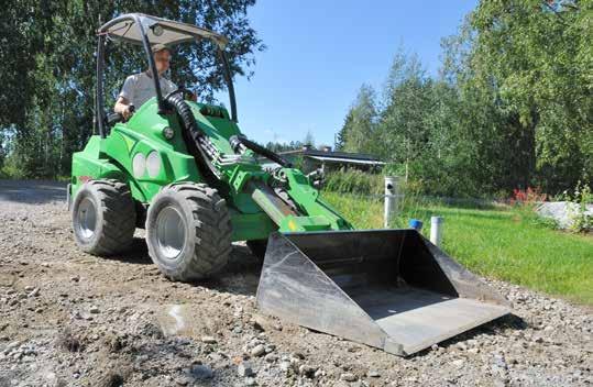 Buckets, material handling Levelling bucket Avant levelling buckets are built with heavy