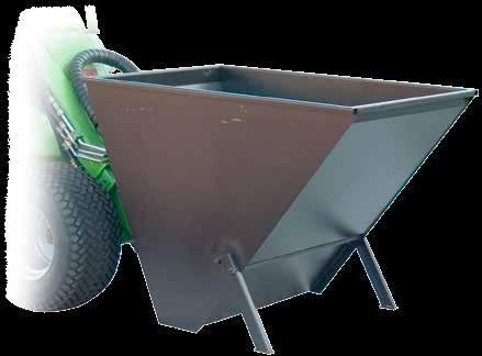 Buckets, material handling Skip bucket Avant skip bucket is a very useful attachment for waste collecting, transporting, storing and emptying.
