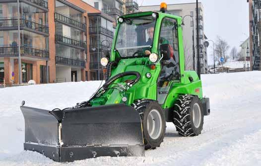 Property maintenance Snow plow Avant snow plow is a versatile attachment for snow removal.