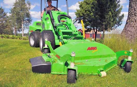 Ground care Lawn mower 1500 Avant s biggest lawn mower is intended for professional lawn mowing also on larger areas. The mower can be modified to the right type of mowing for different circumstances.