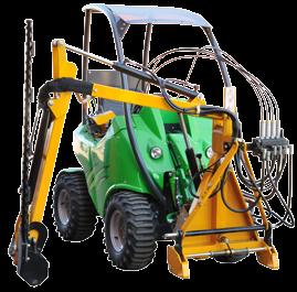 The hydraulically operated boom gives excellent outreach, and it