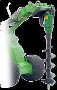 Digging and construction Auger Powerful hydraulic auger with many different auger diameters to suit various tasks, be it post hole boring, tree transplanting etc.