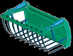 Open grab construction on the top offers better visibility when the grab is open. Strong heavy duty construction with two cylinders.