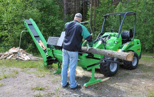 Forestry Log cutter/splitter Avant log cutter/splitter is a very efficient firewood making machine.