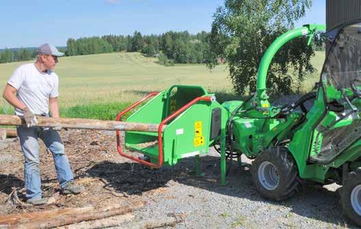 Forestry Wood chipper CH150 heavy duty Avant CH 150 is a powerful wood chipper, equipped with a feeding unit which draws even