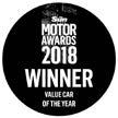 Best Value Brand at the Auto Trader New Car Awards 2018.