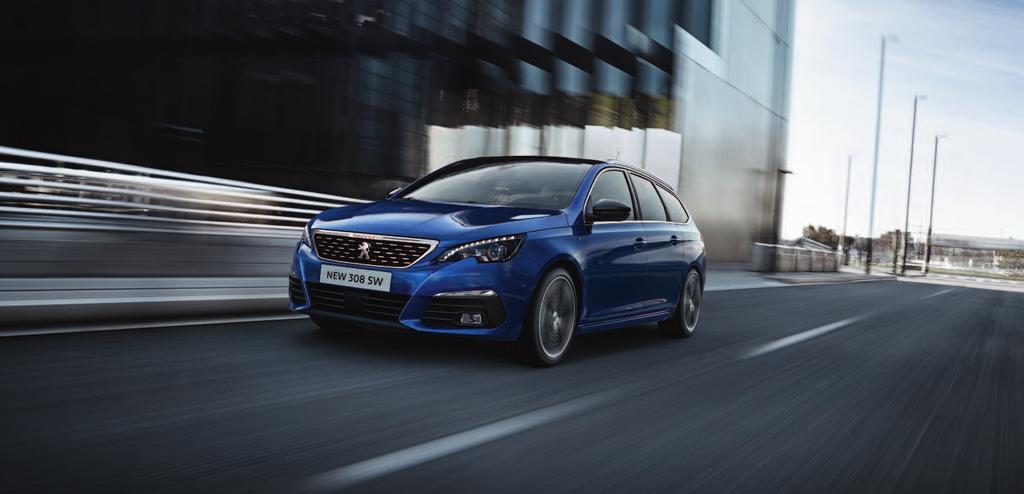 NEW PEUGEOT 308 SW GT T H E U LT I M AT E S P O R T S D E S I G N. PERFORMANCE IN ITS GENES. Fall in love with the new PEUGEOT 308 GT SW and its bolder-than-ever design.