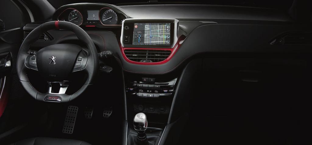 Sporty and connected The interior has been brought up to date with contemporary finishes that co-exist with state of the art technology.