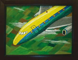 Discovery Shuttle on 747 Artist: captain Pedro Dove