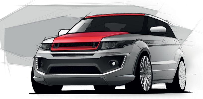01 Kahn rs250 Creating a masterpiece A closer look at the design process at A. Kahn Design From the start, we identified that the Range Rover Evoque was going to be as important and influential to A.