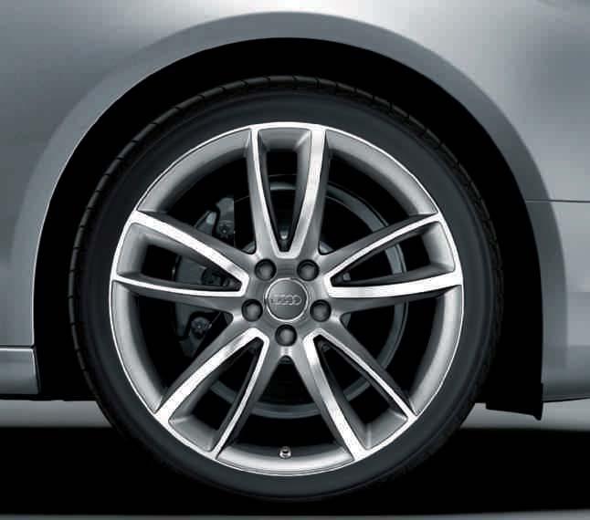 4 5 Sport and design We haven t reinvented the wheel. Although after so many tests, you would almost suppose we had. Audi cast aluminium wheels are subjected to constant strain during daily use.