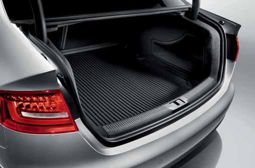 1 Boot liner Custom-made protection for the luggage compartment. Washable and robust. The lip around the edge better protects the luggage compartment floor from any leaking fluids.