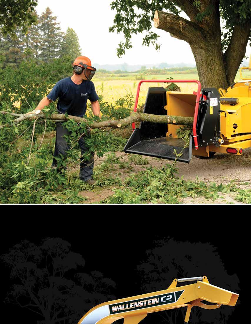 The New Professional Tree service contractors, arborists and municipalities are cleaning up in a whole new way thanks to Wallenstein CR commercial-grade brush chippers.