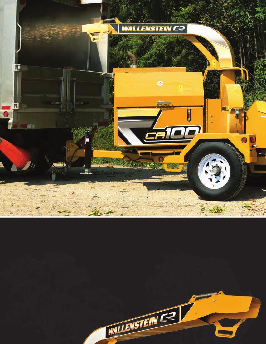 The New Professional Tree service contractors, arborists and municipalities are cleaning up in a whole new way thanks to Wallenstein CR commercial-grade brush chippers.
