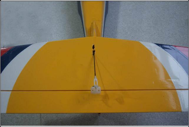 Use epoxy to glue the horizontal stabilizer and elevator assembly to the fuselage.