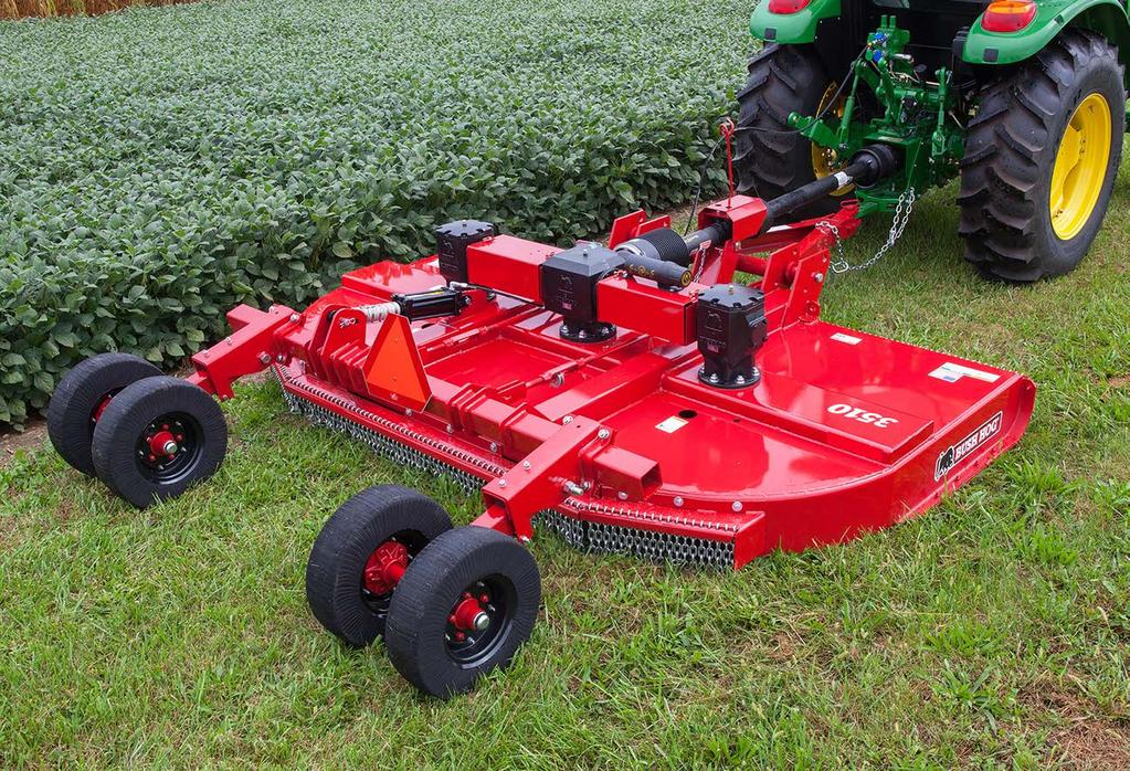 Nothing beats a Bush Hog! Bush Hog s entire line of multi-spindle rotary cutters is designed for heavy crop clearing, pasture maintenance, and other big jobs that require a durable, reliable machine.