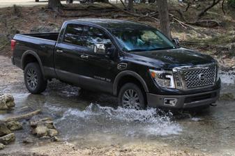 It is capable of towing more than 12,000 pounds, but has the look of a light- duty truck. Gas powered V6 and V8 models are expected at a later date.