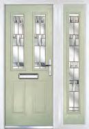 specification as your entrance door. Available in Classic, Elegance, Flair*, Kensington, Linear, Matrix, Modena*, Prairie, Reflections and Zinc Star* glass designs.