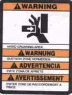 2.7 Safety and Operating Labels Safety Information Wacker machines use international pictorial labels where