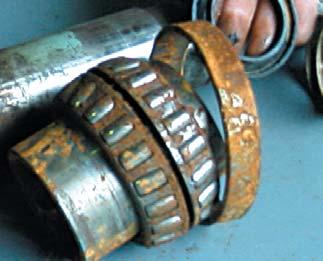 When lip seals leak, loss of lubrication causes catastrophic bearing and equipment failure. Shaft damage from a Lip Seal. API 610 version 10, Section 5.10.2.