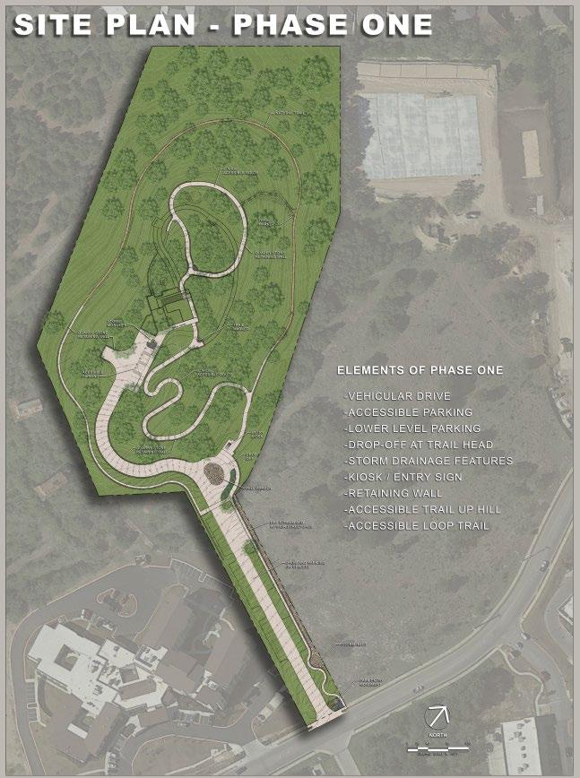 Mission Hill Park Phase 1: Vehicular drive Accessible parking Accessible trails Kiosk/signage