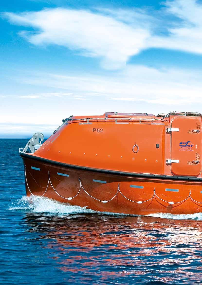 18 SHELTERED and totally enclosed Norsafe s totally enclosed lifeboats (TELBs) are conventional lifeboats used all over the world on ships and offshore installations.