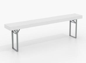 Depth- 45m Solid wooden bench. Available to be painted in any colour.