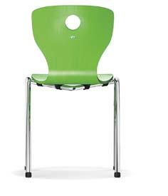 VF PantoFour-Lupo/VF Four-legged chair. Frame of welded, powder-coated or chrome-plated round steel tube. Chairs and armchairs are available.