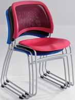 Available with arms or armless; plastic or upholstered seat.