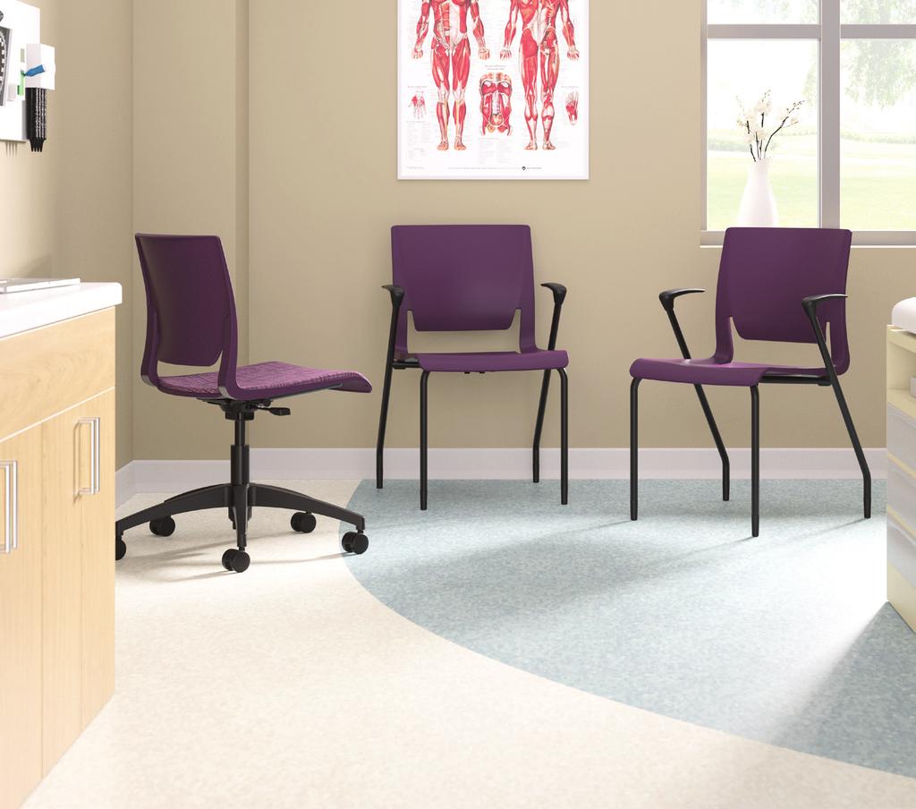 Healthcare The lively and sensible Rio is marvelous in waiting rooms and exam areas where the built-in pull handle and clean-out space make it both fun