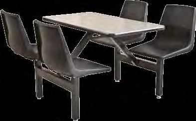 CLUSTER SEATING 4-SEAT Table Top Options 4-SEAT Give your school or business a less institutional feel with our food court cluster seating.