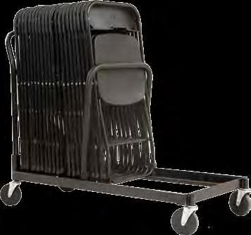 CC / DXCC CC-60 Heavy duty folding chair cart fits most folding chairs Steel